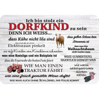 Hänge Blechschild Dorfkind gallery