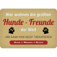Hänge Blechschild Hunde-Freunde gallery