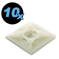 10 Stück Klebesockel für Kabel gallery