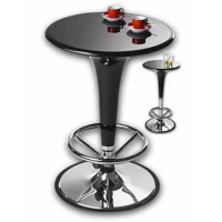 Design-Tisch Graceland schwarz H:103cm D gallery