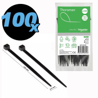 Kabelbinder 120 x 2,5 mm schwarz 100 St& gallery