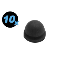 Flipper Gummi schwarz, Durchmesser 11 mm, Mini T, 10...
