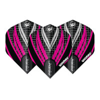 Flight Sets Prism Delta 02 schwarz,weiß & pink