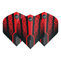 Flight Set Prism Delta red with black stars  02 Winmau