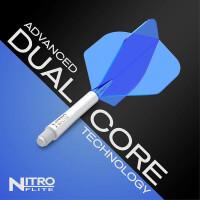 Red Dragon Nitro Flite Schaft weiß und Flight blau