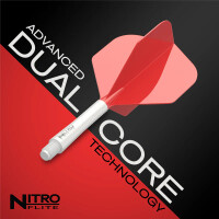 Red Dragon Nitro Flite Schaft weiß und Flight rot