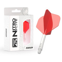 Red Dragon Nitro Flite Schaft weiß und Flight rot