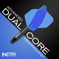 Red Dragon Nitro Flite Schaft schwarz und Flight blau