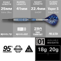 Soft Dartset Phil Taylor Power GX2 95% gallery
