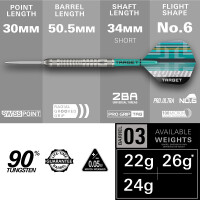 Steel Dartset Hydro 90% 03 SP 2025