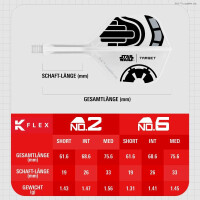 K-FLEX (3 Stk) Flight & Schaft STORM TROOPER Starwars (No6)
