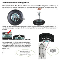Rad Bollerwagen Reifen  Radbefestigung Ersatzrad 2 Stk