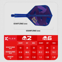 K-FLEX (3 Stk) Flight & Schaft (No 6) Luke Littler WC 2026