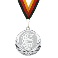 Dart-Medaille mit Band, silber gallery