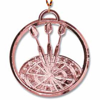 Dartmedaille mit Kordel Bronze 8cm gallery