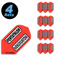 4 Flight Sets Slim PenTathlon rot, HD150 super strong
