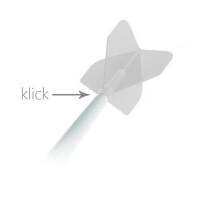 Flight Set (6 Stk) Fit Standard Polyester Cosmo weiß