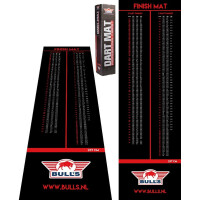 Dart mat Bulls balck / red