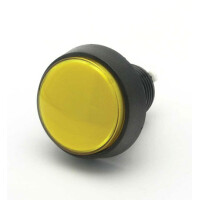 Leuchttaster rund 44 mm  gelb