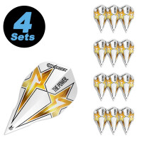 4 Flight Sets Edge Power Star weiß gallery