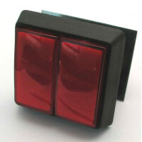 Leuchttaster 53,5x50,5 , Farbe rot rot/doppelt