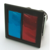 Leuchttaster Doppelt 52,5x55 L.P. rot/blau doppelt